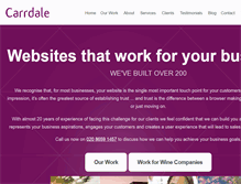 Tablet Screenshot of carrdale.com